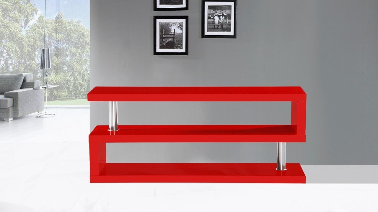 Red Gloss Tv Cabinets Decoration Innovative 1280×720 Attachment Intended For Widely Used Red Tv Cabinets (Photo 1 of 20)