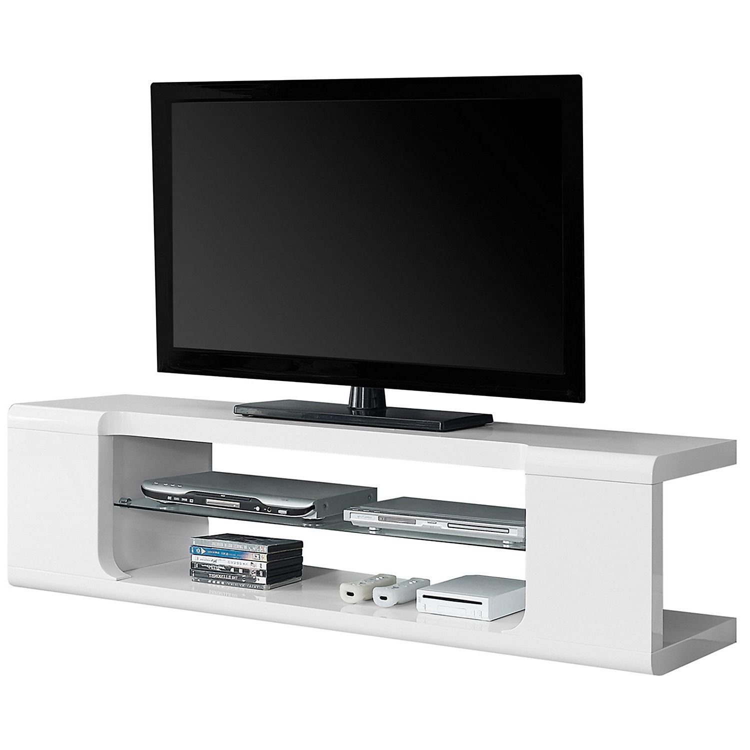 Regarding Well Known Glossy White Tv Stands (Photo 2 of 20)