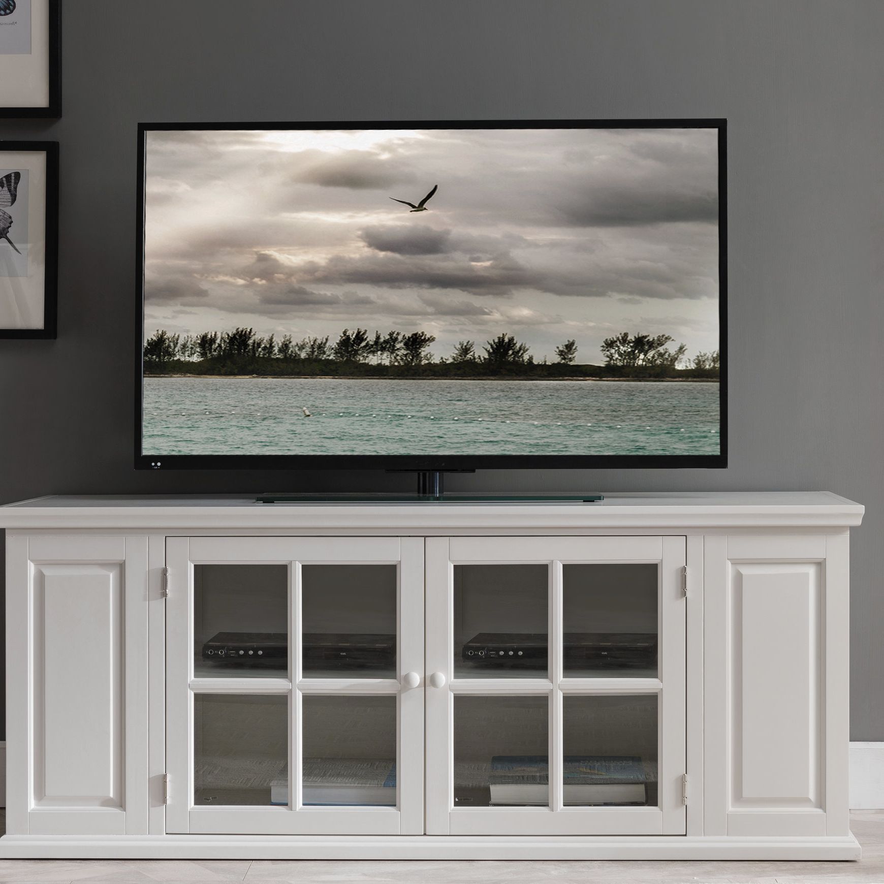 Rustic Tv Stands For Sale With Most Popular Distressed Finish White Tv Stands You'll Love (View 5 of 20)