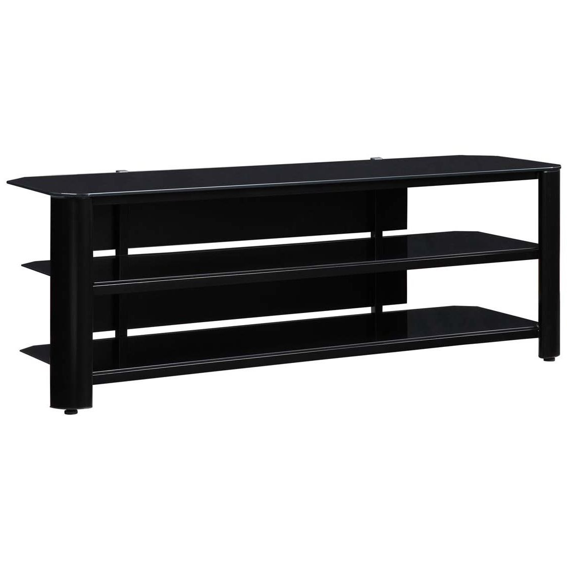 Shop Fold 'n' Snap Oxford Ez Black Innovex Tv Stand – Free Shipping Within Most Current Oxford 84 Inch Tv Stands (Photo 5 of 20)