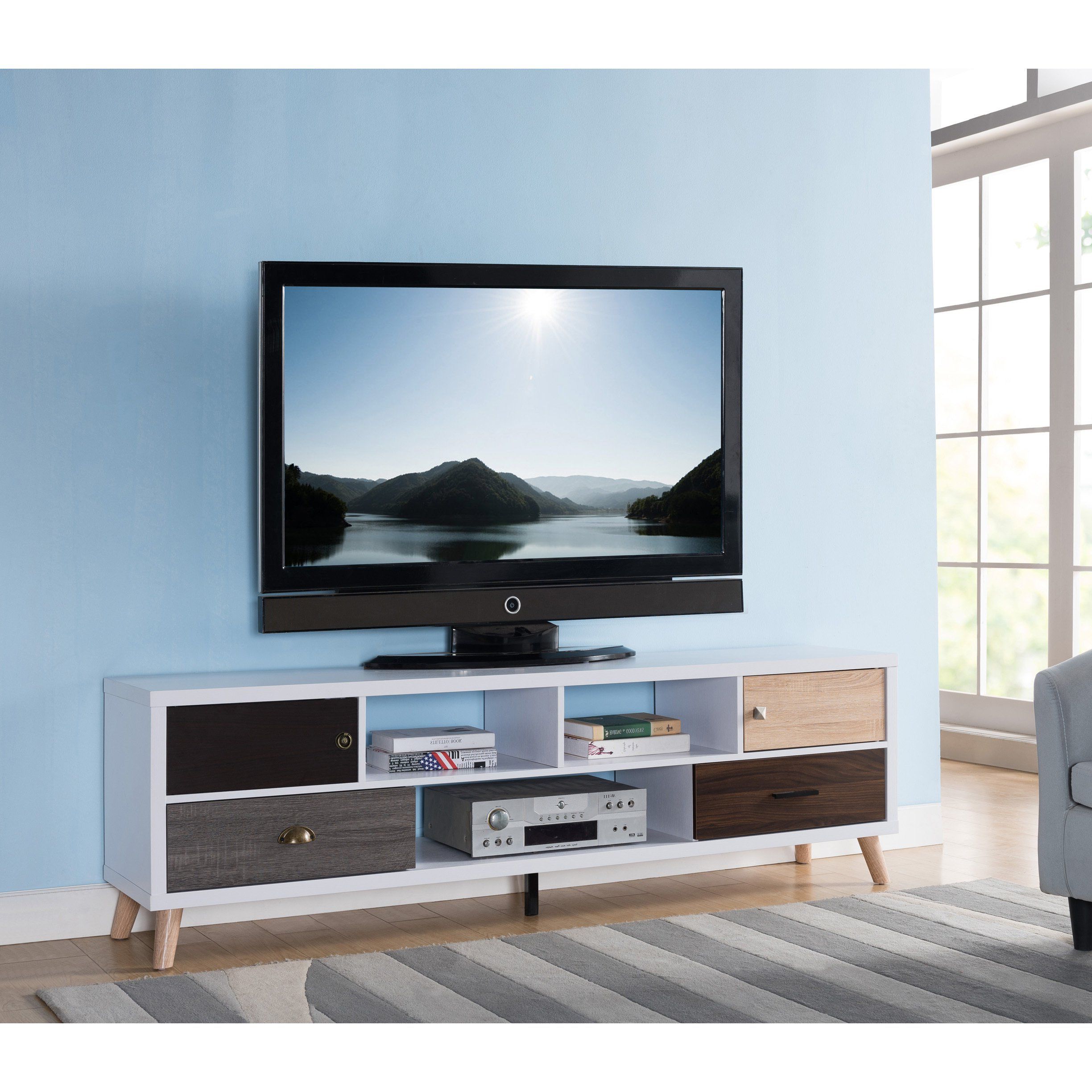 Featured Photo of 2024 Popular Casey Umber 74 Inch Tv Stands