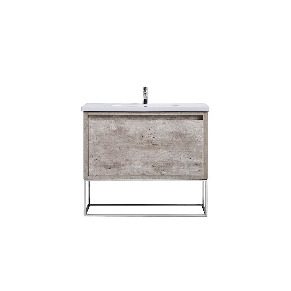 Shop Ove Decors Ava Modern Burnt Oak 40 Inch Vanity With Integrated Pertaining To Famous Burnt Oak Metal Sideboards (View 10 of 20)