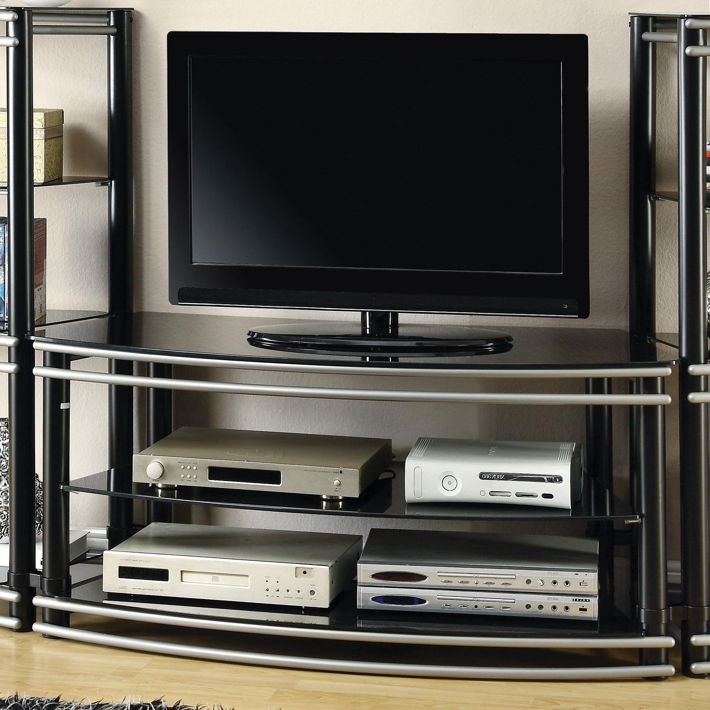Silver Tv Stands With Popular Silver Metal Tv Stand – Steal A Sofa Furniture Outlet Los Angeles Ca (Photo 16 of 20)