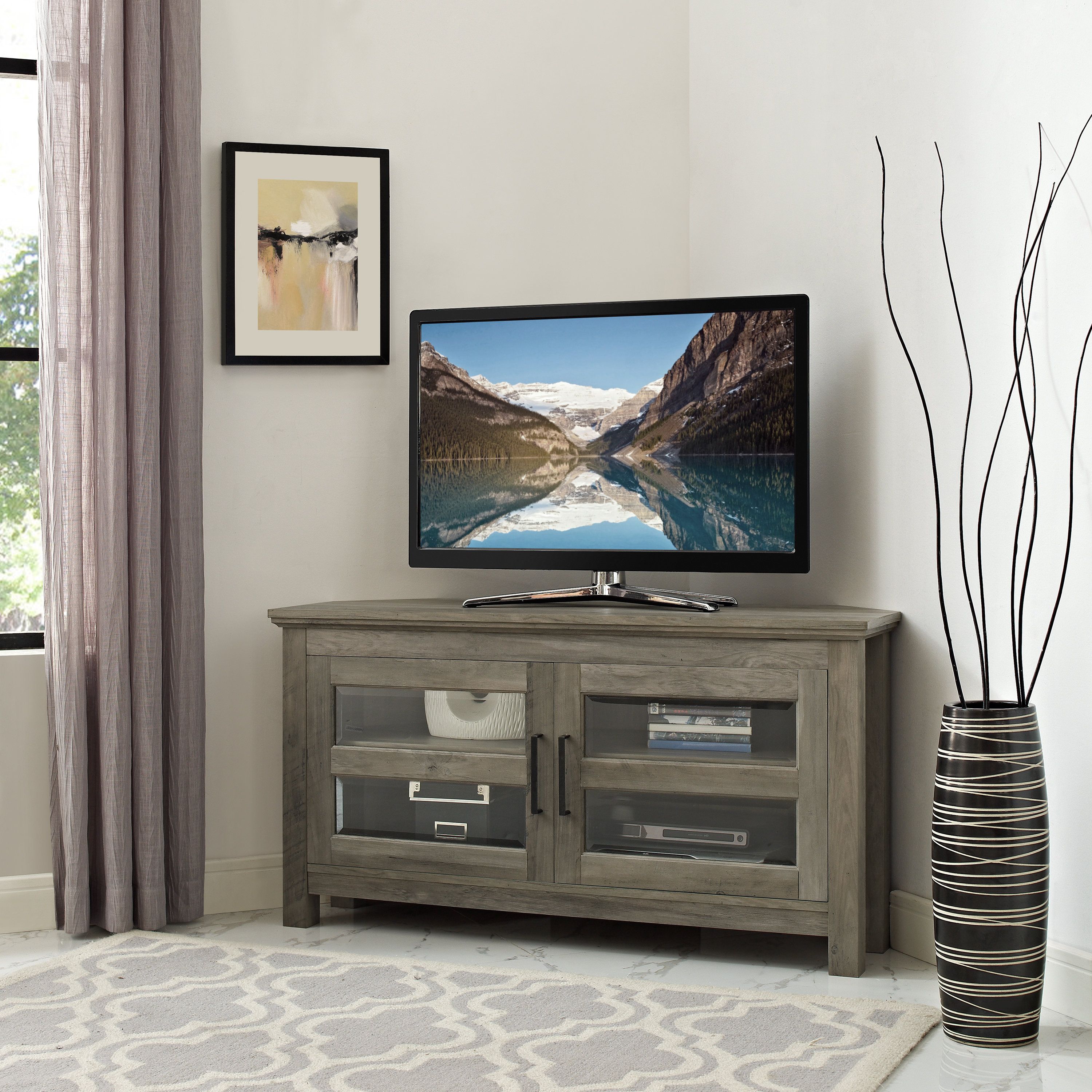 Sinclair Grey 68 Inch Tv Stands Throughout Newest Grey Tv Stands (Photo 16 of 20)