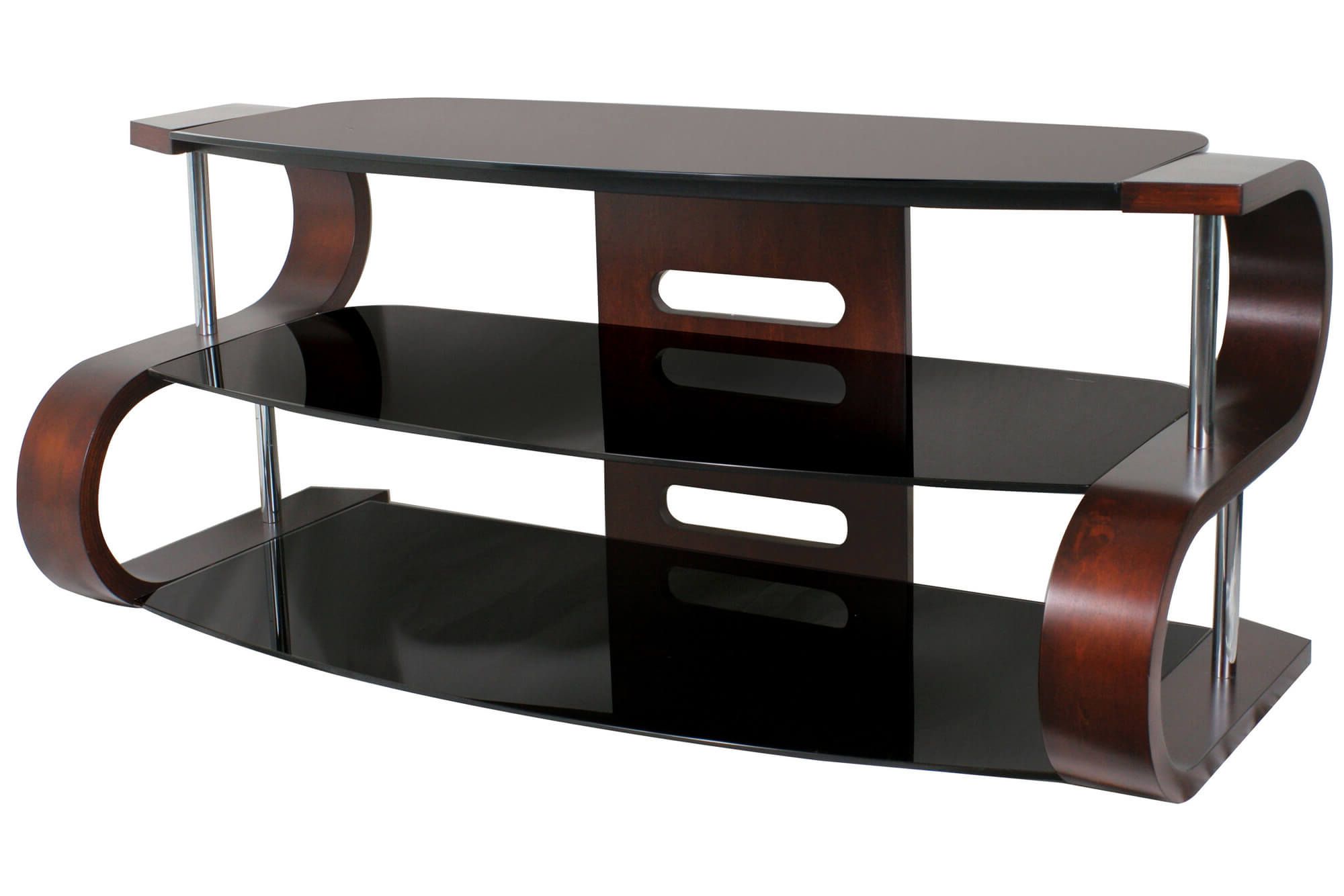 Smoked Glass Tv Stands Intended For Most Up To Date 16 Types Of Tv Stands (comprehensive Buying Guide) (View 1 of 20)