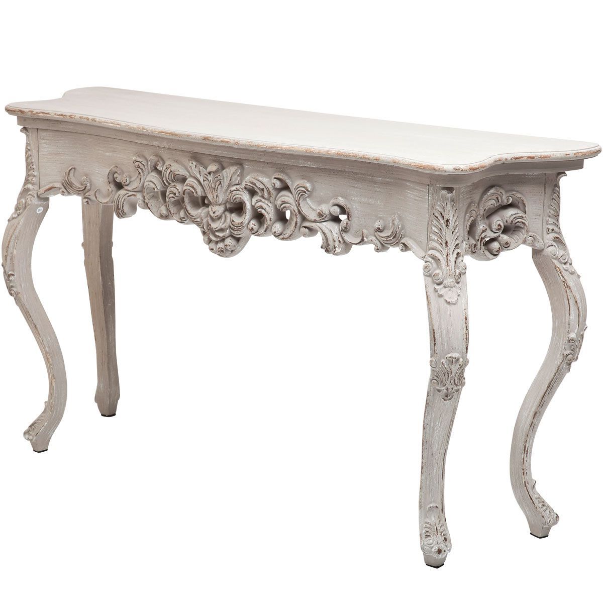 Tables Pertaining To Hand Carved White Wash Console Tables (View 11 of 20)