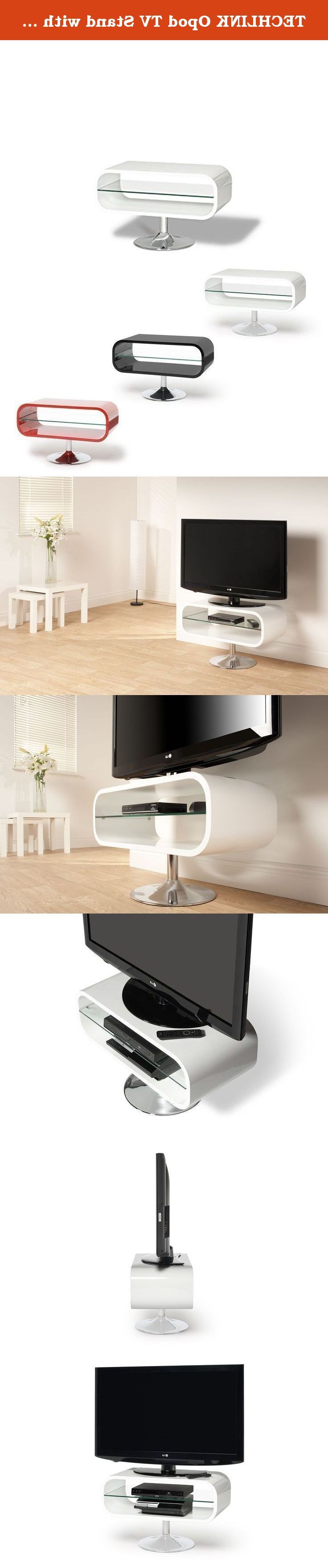 Techlink Opod Tv Stand With High Gloss Carcass And Retro Chrome Pertaining To Well Liked Opod Tv Stand White (Photo 12 of 20)