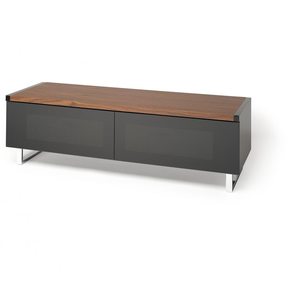 Techlink Panorama Walnut Tv Stands Within Most Recently Released Techlink Pm120w/b Lcd / Led Tv Stand Gloss Black 1200mm (View 5 of 20)