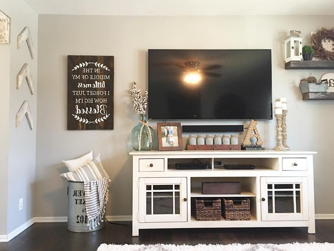 Trendy Ovid White Tv Stands Intended For Attractive Athenis Tv Stand – Farmhouse Touches Farmhouse Style Tv (Photo 11 of 20)