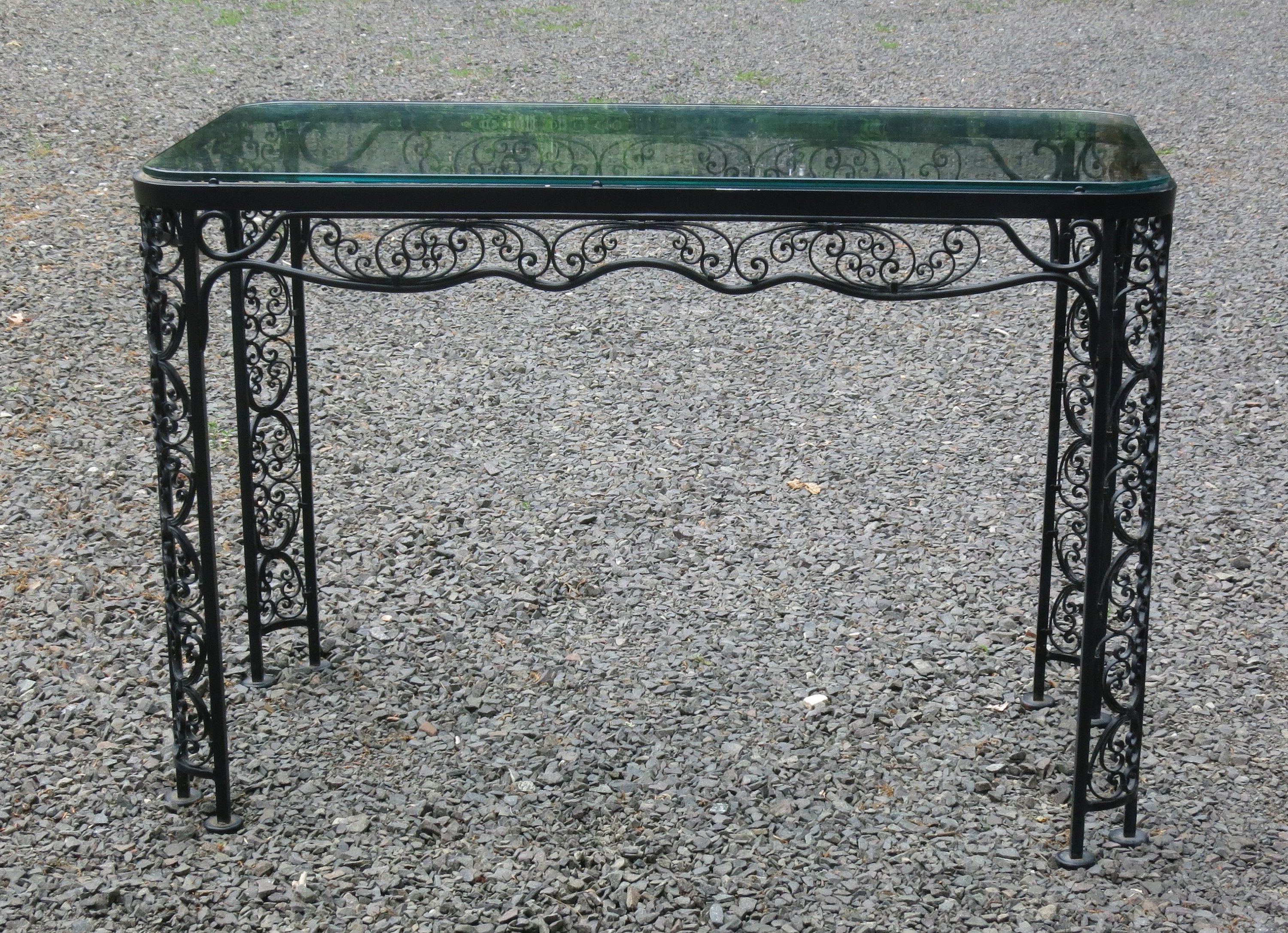 Trendy Switch Console Tables With Woodard Andalusian Console Table Vintage Patio (View 9 of 20)