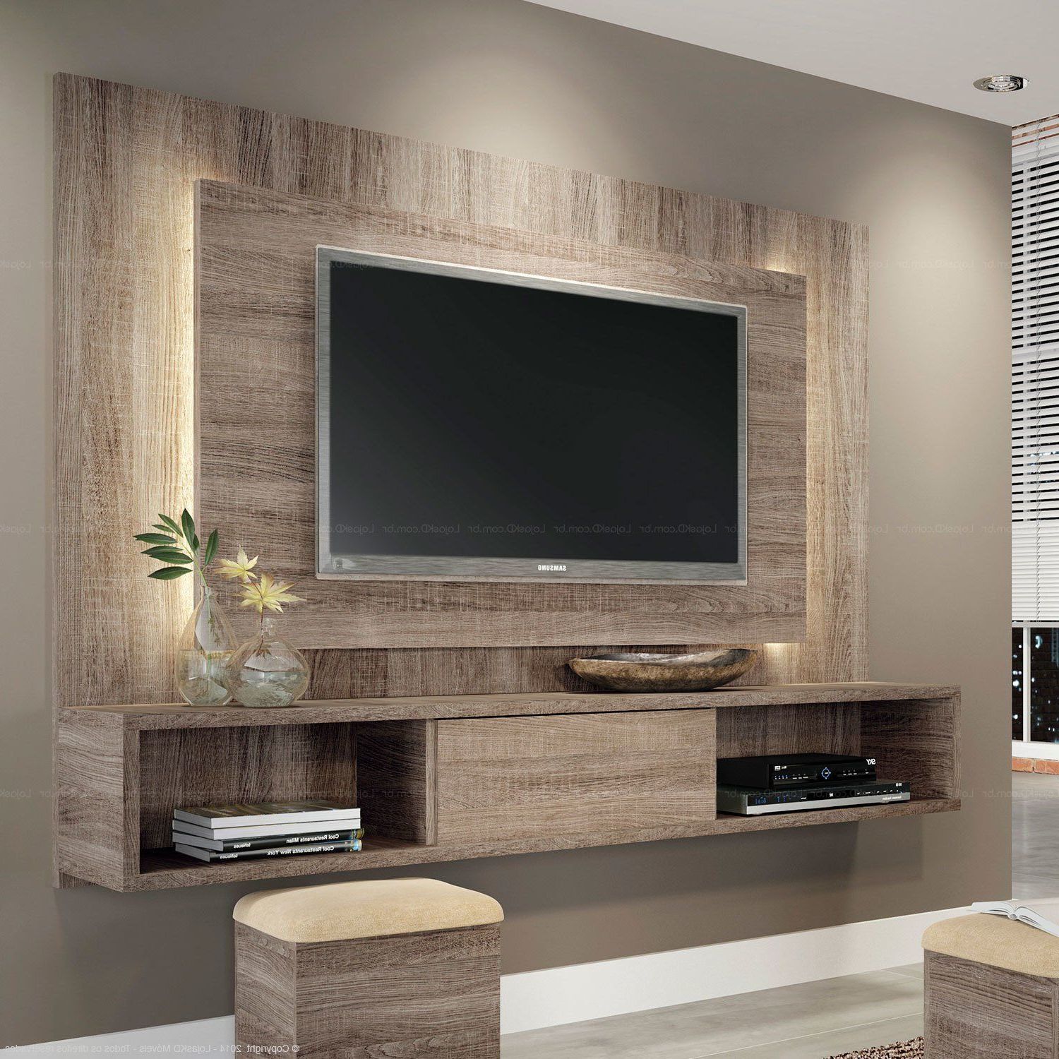 Trendy Tv Wall Cabinets Inside Painel De Tv Sala – Pesquisa Google (View 8 of 20)
