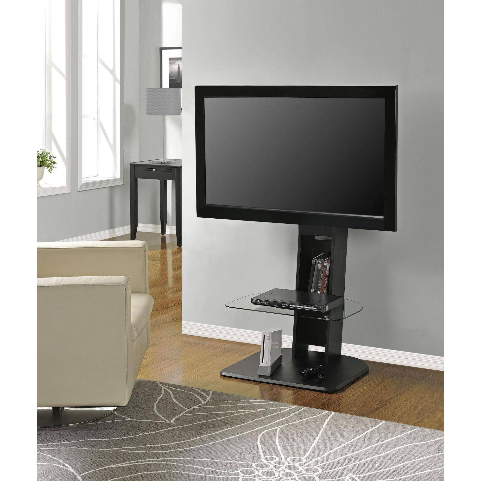 Trendy Vie Natural Tv Stand For Tvs Up To 52" – Walmart With Small Tv Stands (Photo 17 of 20)