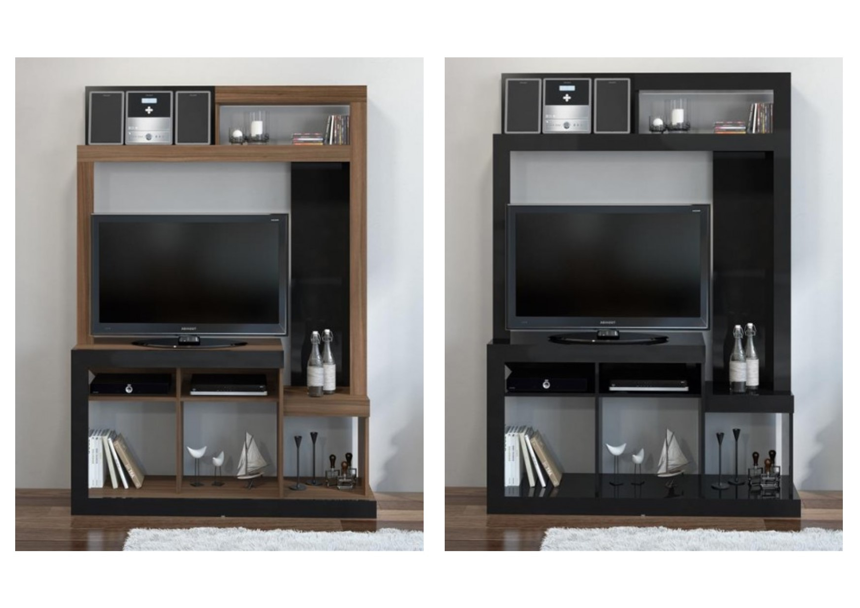 Tv Entertainment Units Within Widely Used Birlea Orka Tv Entertainment Units – Tv Unit Stand – Black, Walnut (Photo 12 of 20)