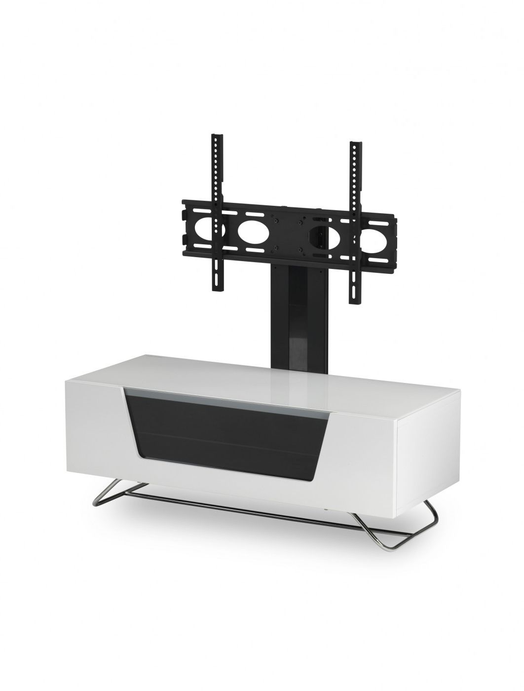 Tv Stand Cantilever Intended For Famous Alphason Chromium Cantilever Tv Stand Cro2 1200bkt Wh (View 18 of 20)