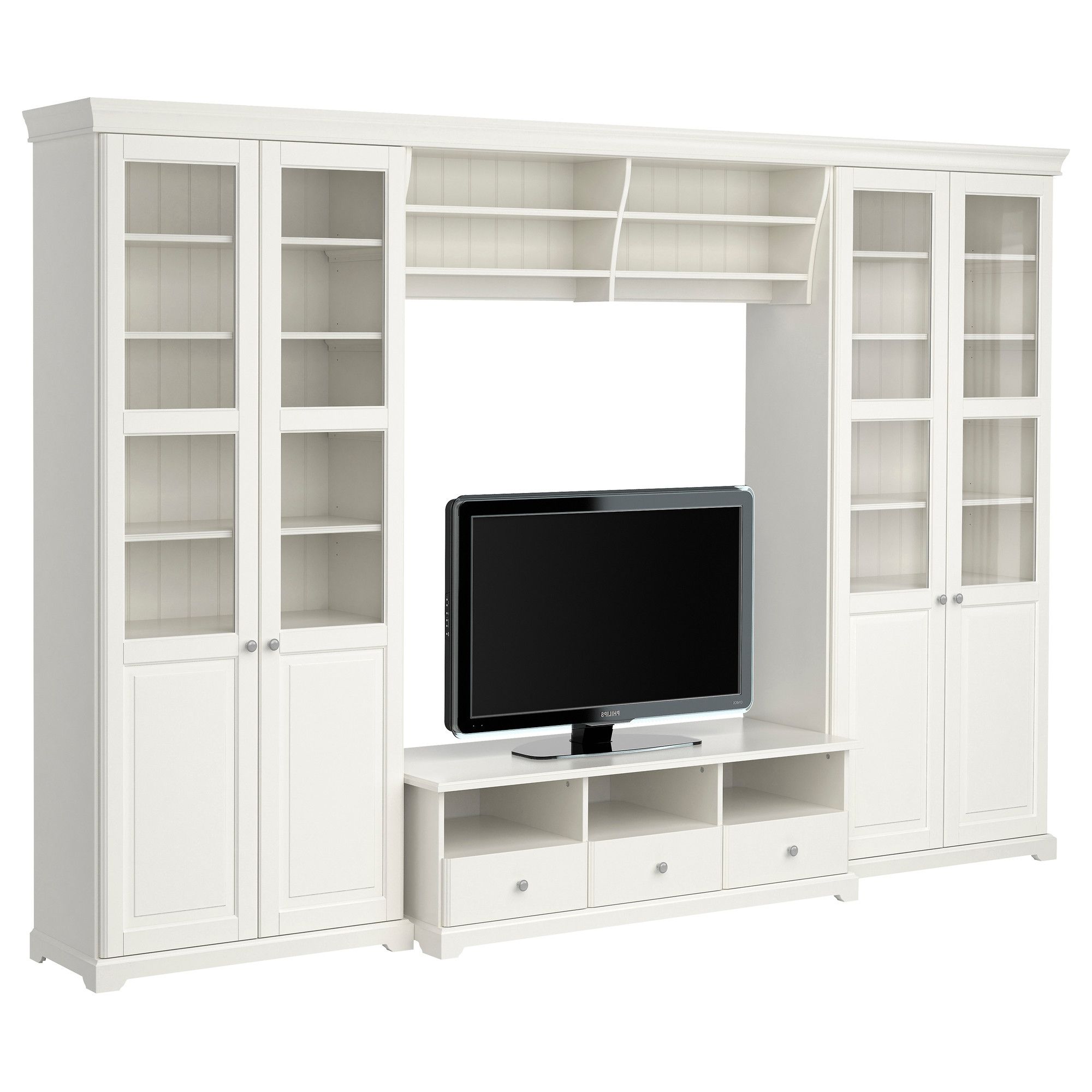 Tv Stands Bookshelf Combo With Regard To Most Up To Date Furniture: Display Space For Audio Components And Collectibles With (View 11 of 20)