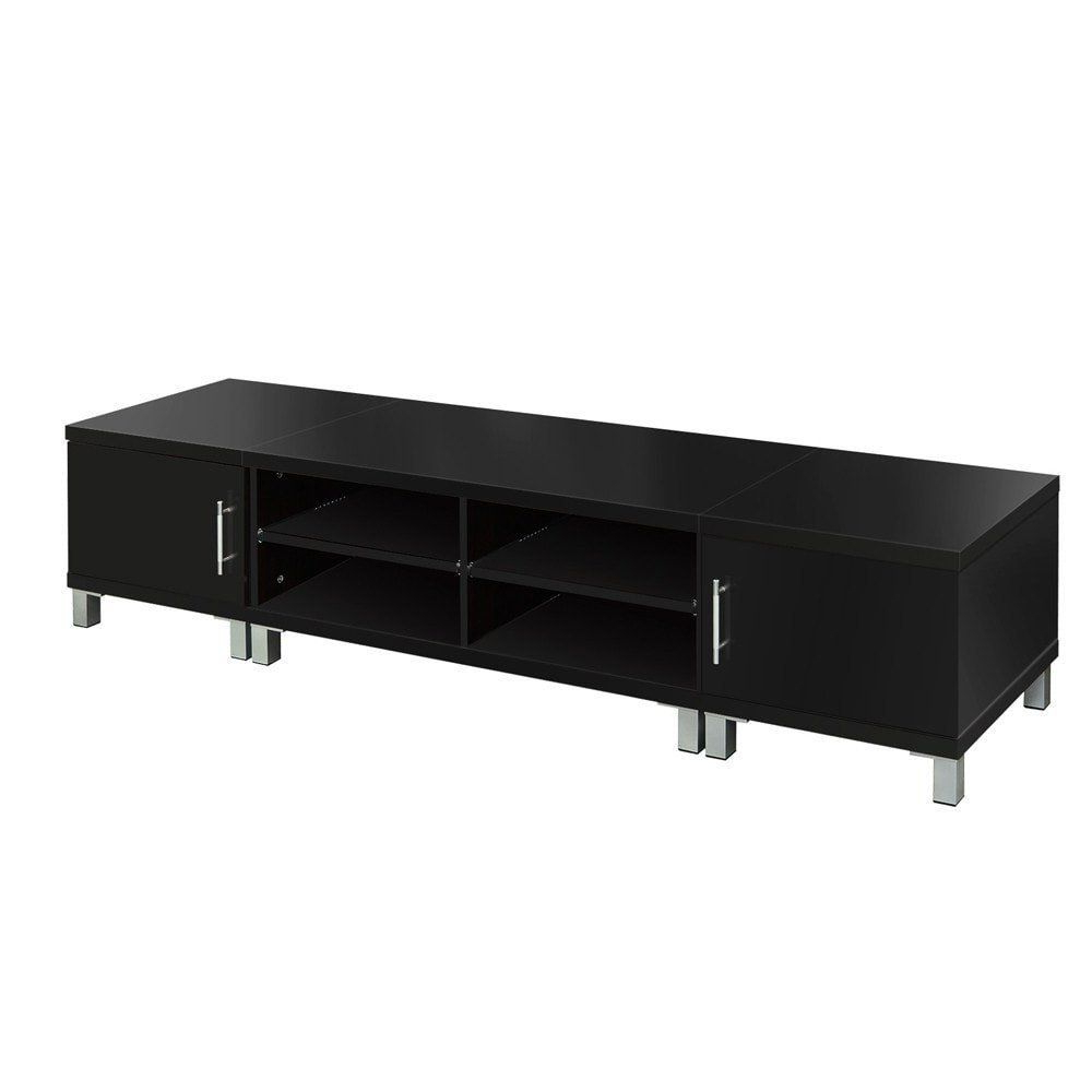 Tv Units Black In Most Current Tv Stand Entertainment Unit Lowline Cabinet Drawer Black In 2019 (Photo 1 of 20)