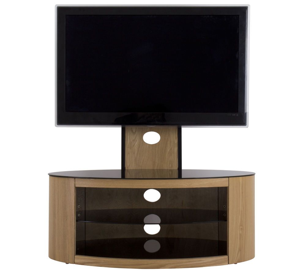 Upright Tv Stands With Regard To 2018 Buy Avf Buckingham 1000 Mm Tv Stand With Bracket – Oak (View 10 of 20)