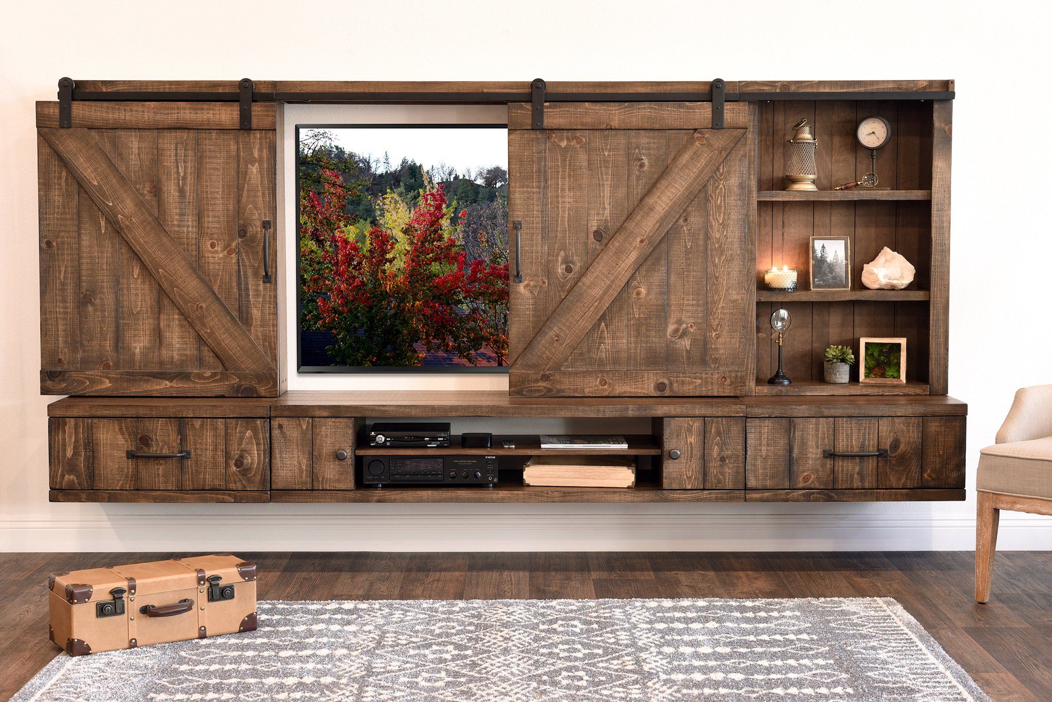 Wall Mounted Tv Cabinets For Flat Screens With Doors Intended For Popular Flat Screen Tv Wall Cabinet Furniture What To Put Under Mounted With (View 5 of 20)