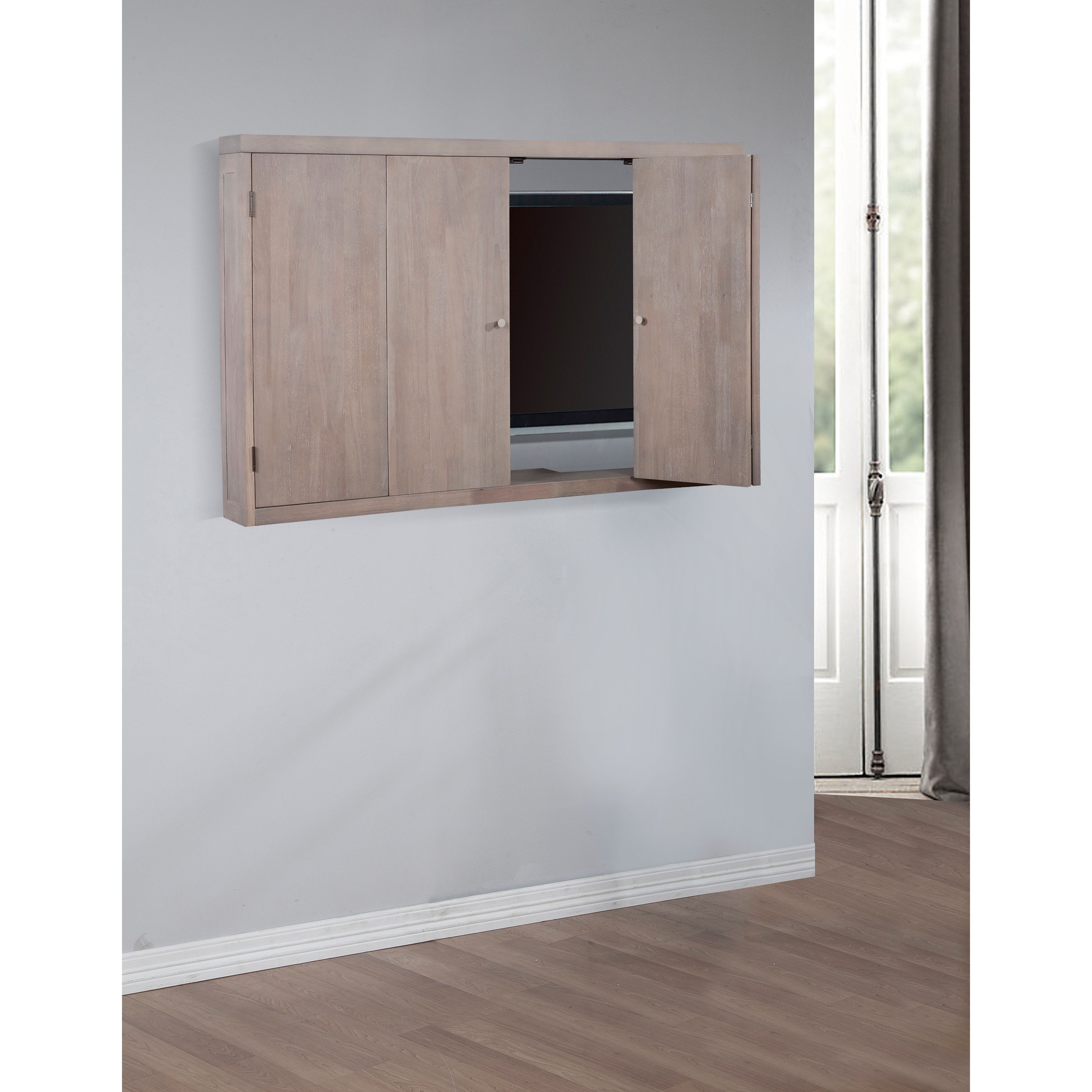 Wall Mounted Tv Cabinets For Flat Screens With Doors Throughout Well Known Hide Tv Cabinets For Flat Screens – Image Cabinets And Shower Mandra (Photo 11 of 20)