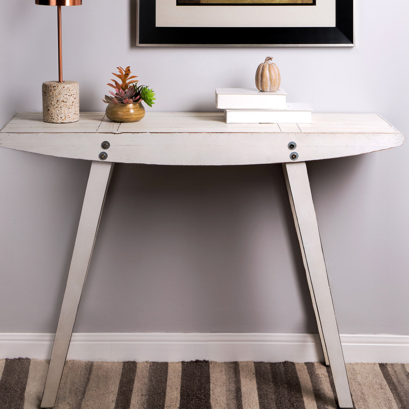 Wayfair Within Most Up To Date Hand Carved White Wash Console Tables (Photo 5 of 20)