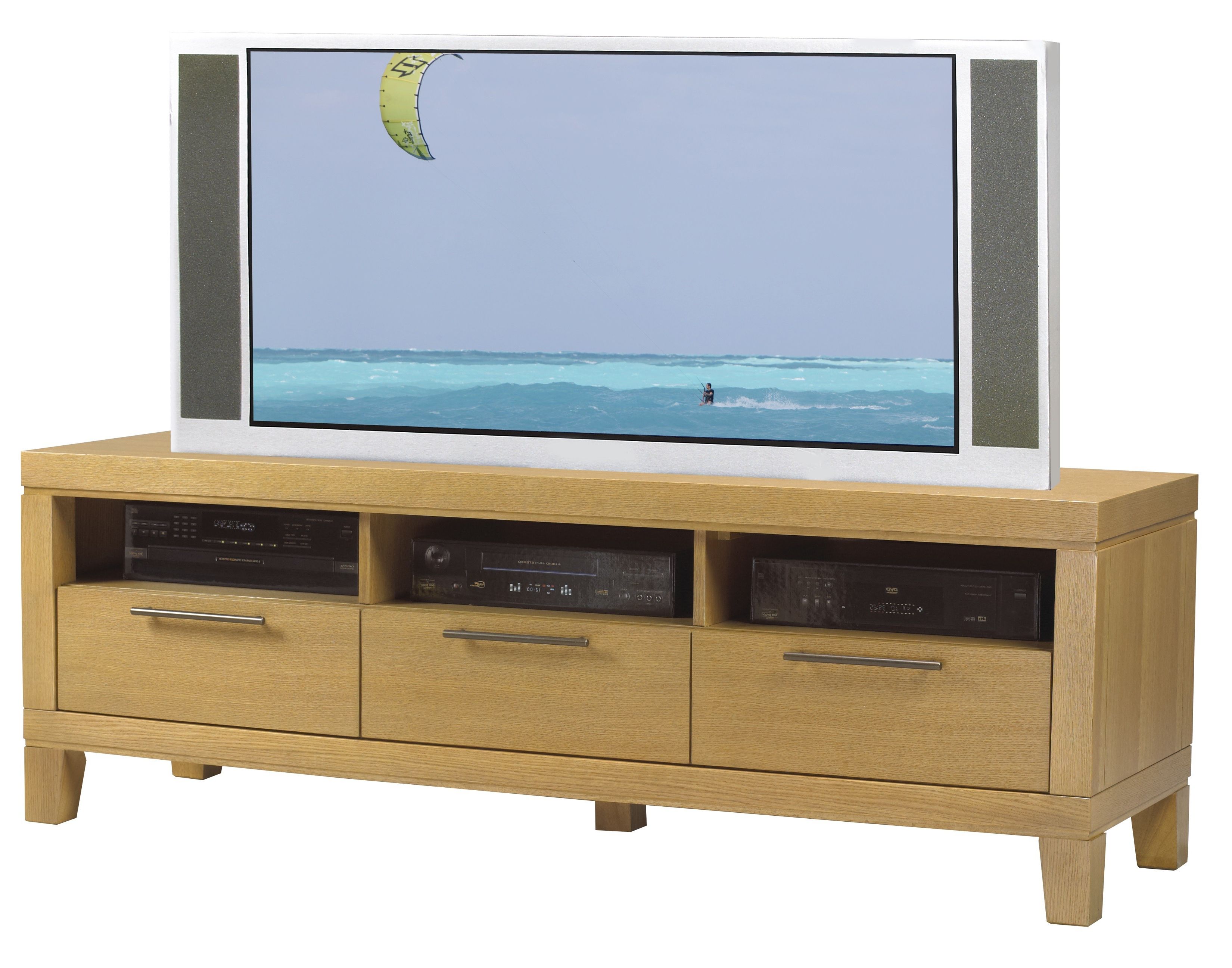 Well Known Contemporary Oak Tv Stands Within Contemporary Blond Oak Tv Stand (View 20 of 20)