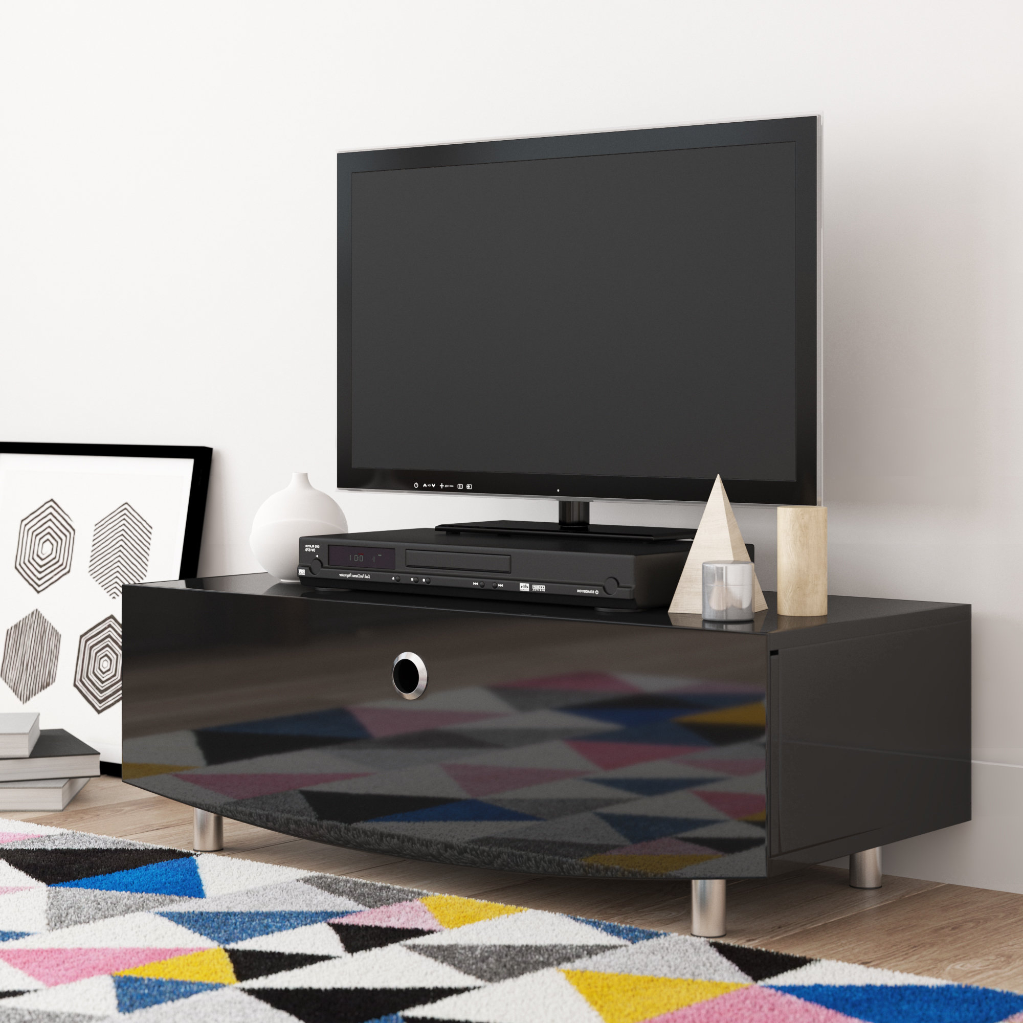 Well Known Curved Tv Units (Photo 15 of 20)