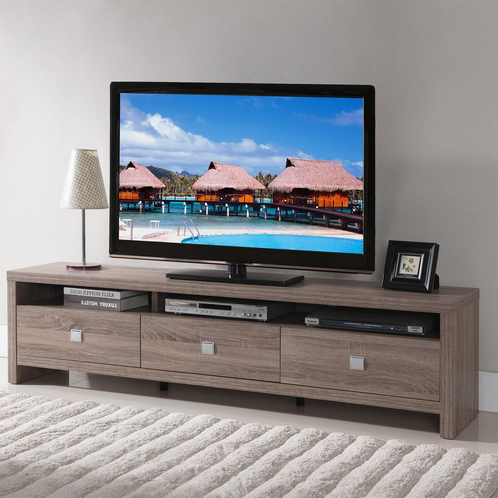 Well Known Kenzie 60 Inch Open Display Tv Stands In Furniture Of America Contemporary Tv Stand (View 12 of 20)