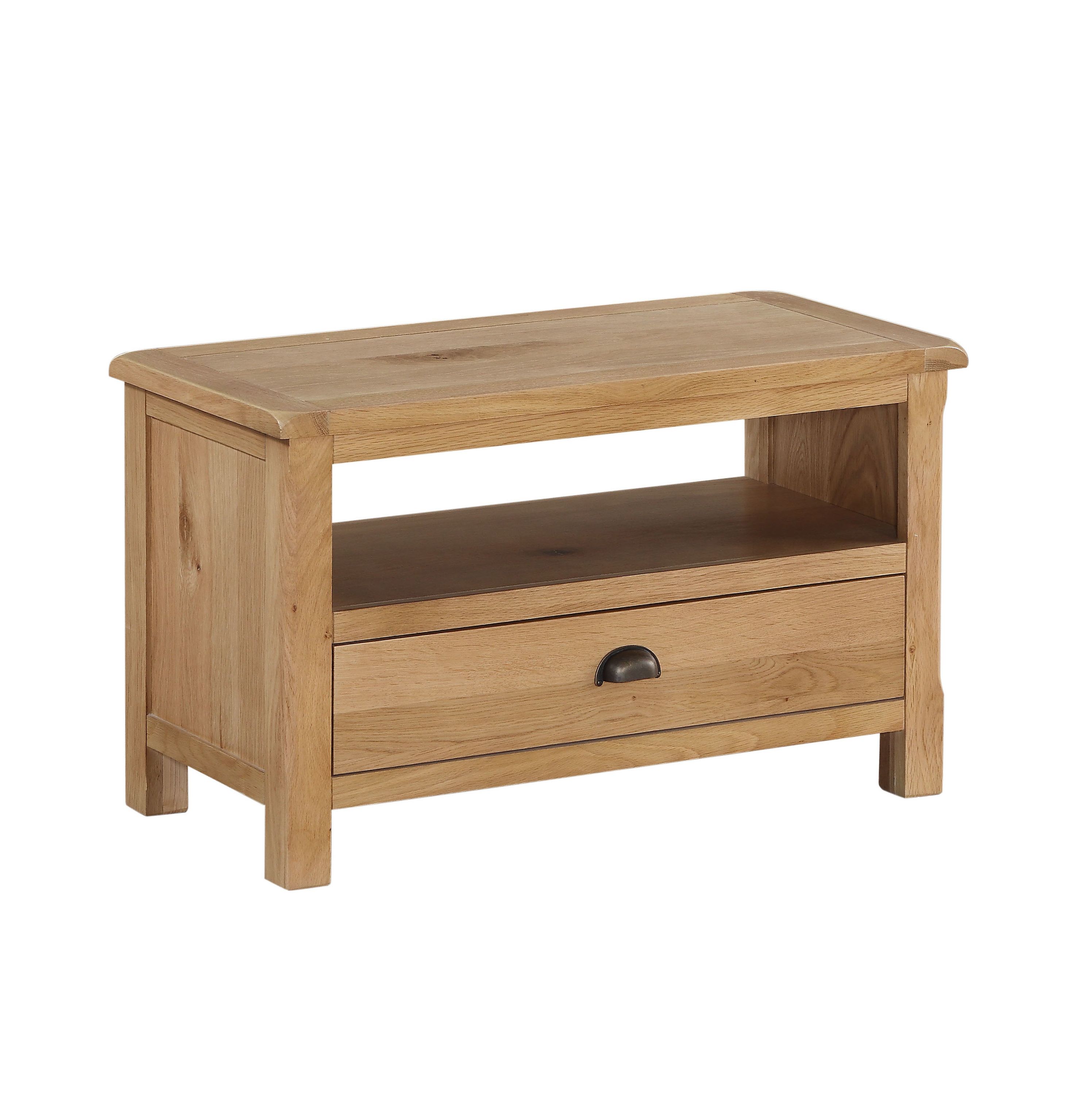 Well Known Oak & Brass Stacking Media Console Tables Inside Dark Oak Tv Stand (View 3 of 20)