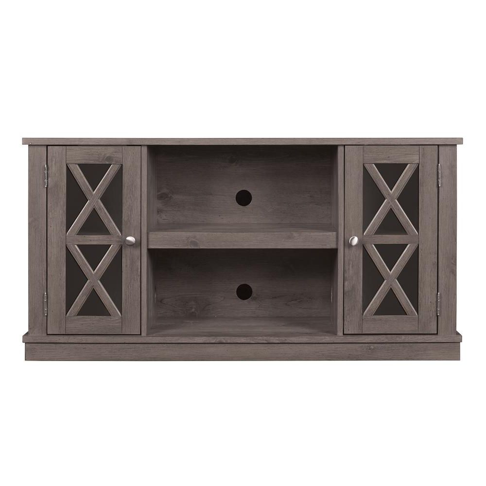 Well Known Pine Tv Cabinets With Regard To Bell'o Bayport Tv Stand For 55 In. Tvs In Spanish Gray Tc48 6092 (Photo 14 of 20)
