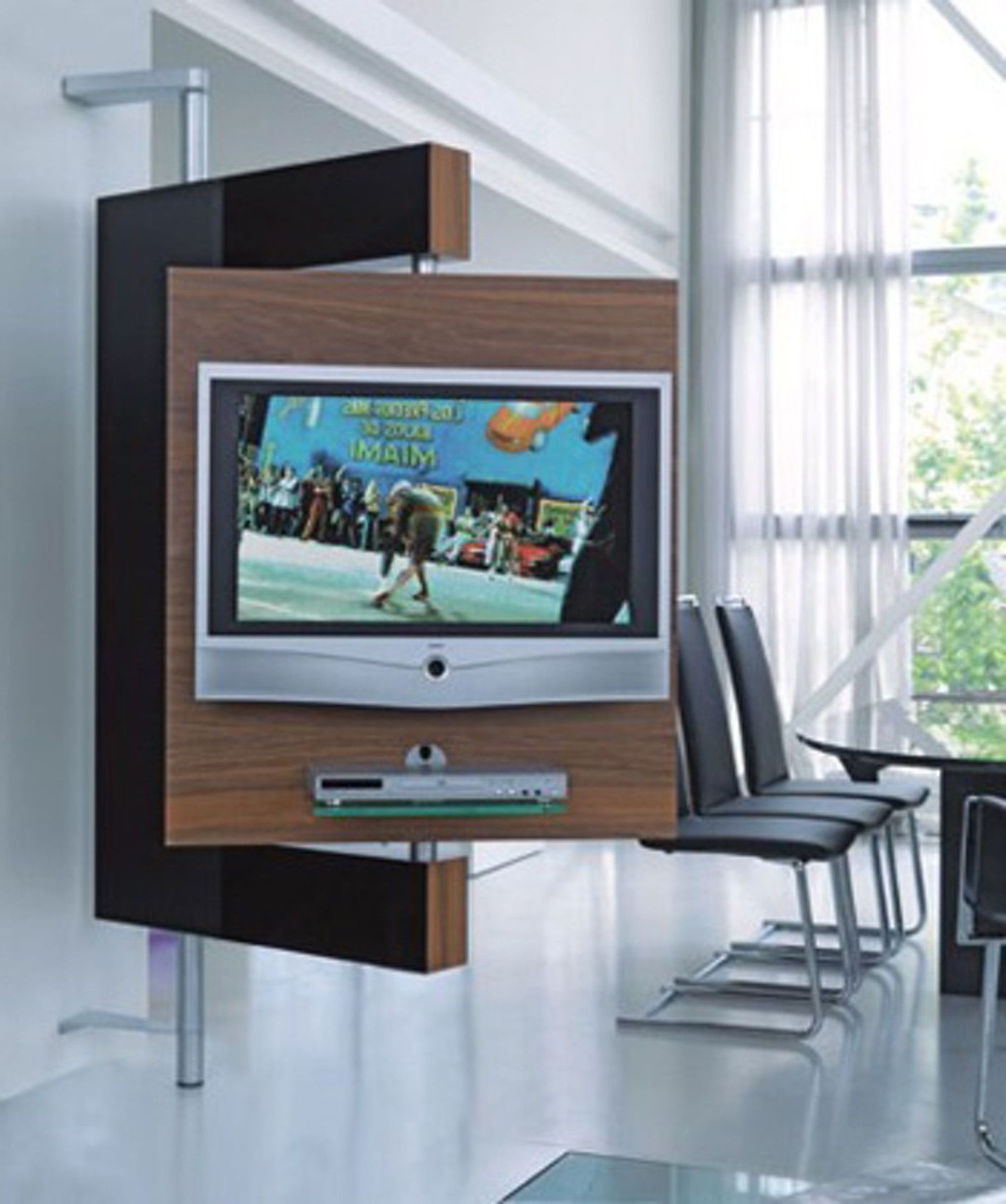 Well Known Upright Tv Stands Regarding Diecollection's Media Stand Keeps Your Tv Upright And Doing The (Photo 2 of 20)