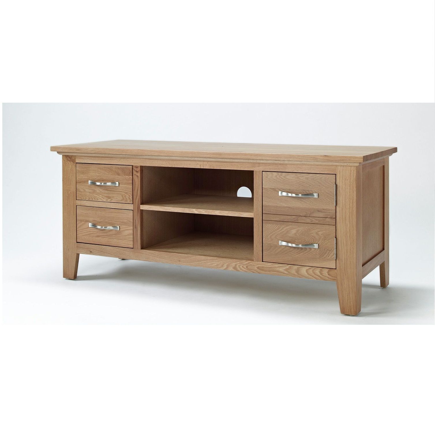 Well Liked Embodying Contemporary Sophistication, The Sherwood Oak Tv Unit Is A Regarding Contemporary Oak Tv Cabinets (View 10 of 20)