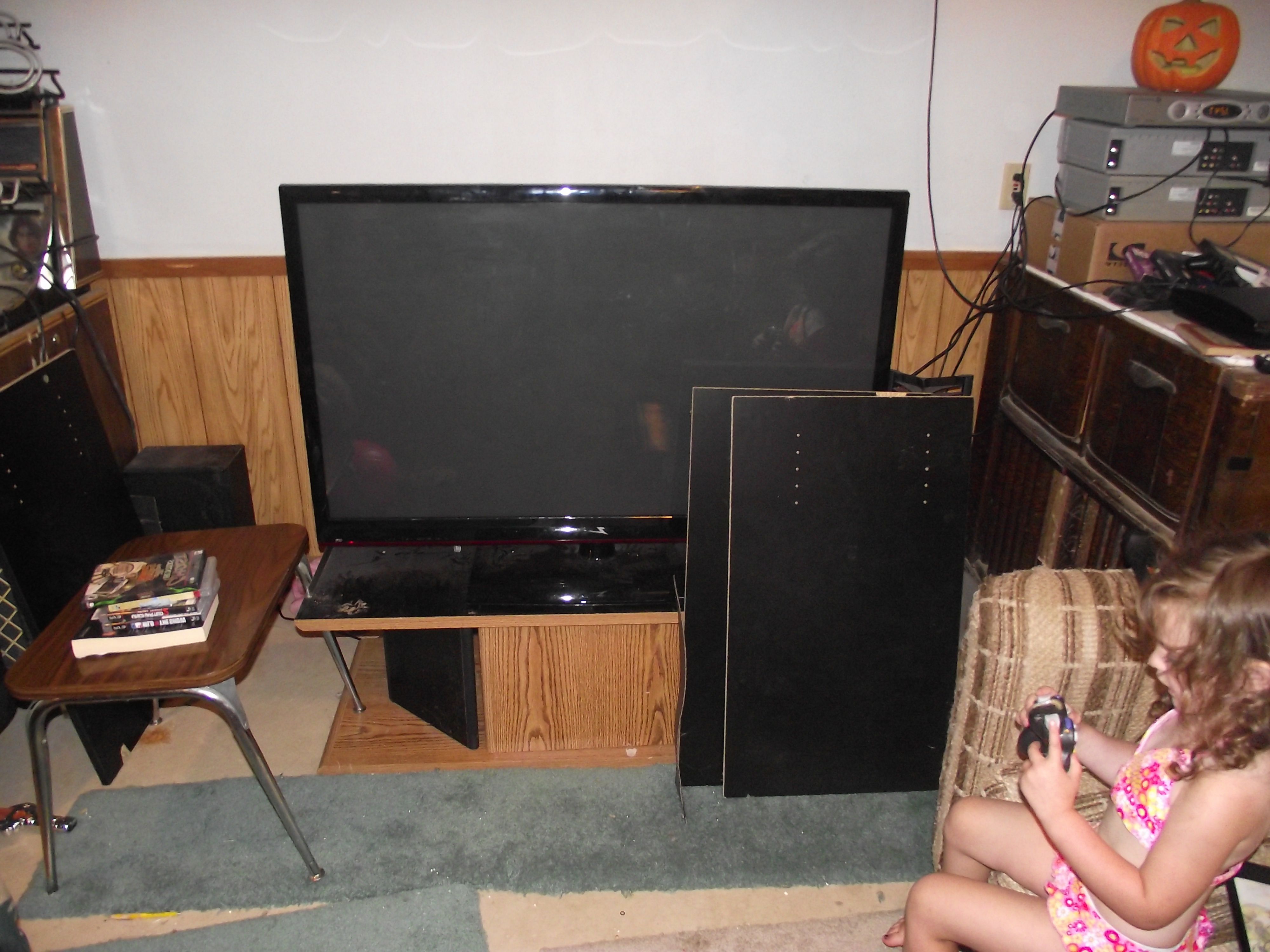 Well Liked Sh*t My Kids Ruined » Tv Stand, Tv, Ps3, Cablebox..all In  (View 7 of 20)