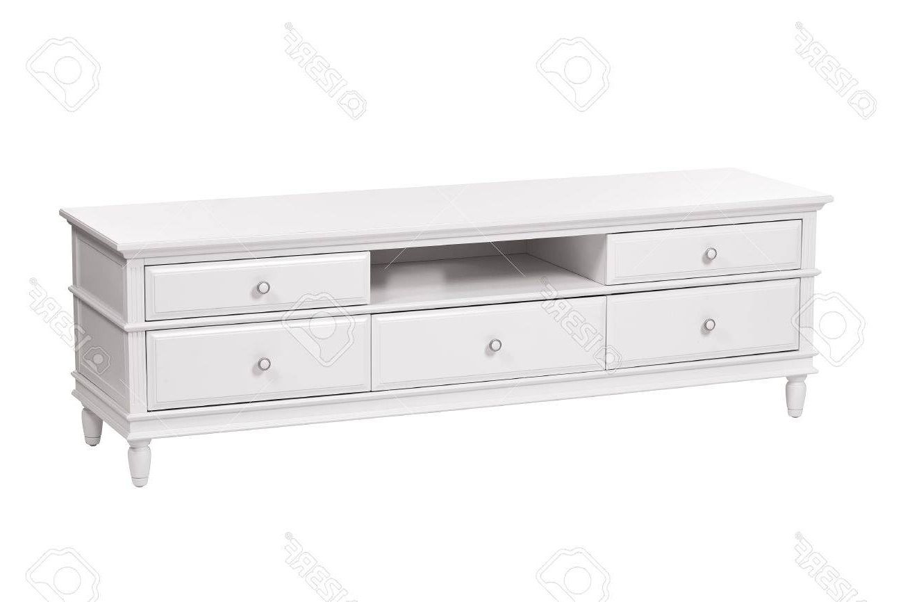 White And Wood Tv Stands With Most Recently Released White Wooden Tv Stand Chest Of Drawers Stock Photo, Picture And (Photo 10 of 20)