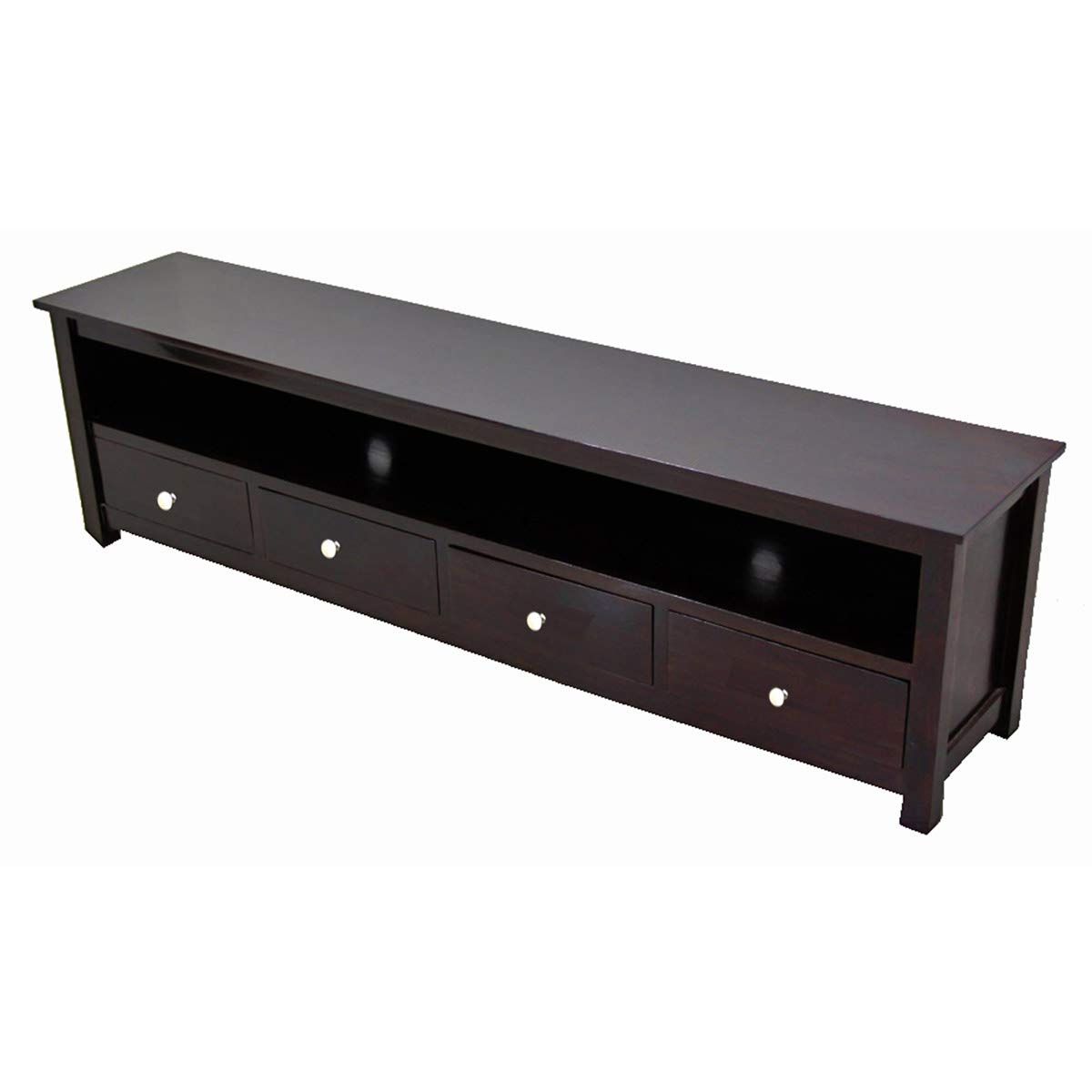 Widely Used Daintree Sheesham Wood 1.96 Meter Dolly 4 Draw Tv Unit Cabinet Intended For Daintree Tv Stands (Photo 13 of 20)