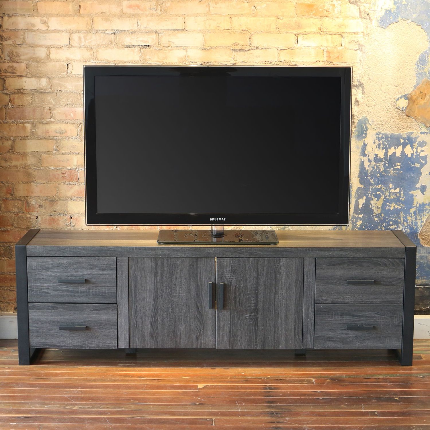 Widely Used Walker Edison Furniture Co. Urban Blend Charcoal 70 Inch Tv Stand Regarding Valencia 70 Inch Tv Stands (Photo 15 of 20)