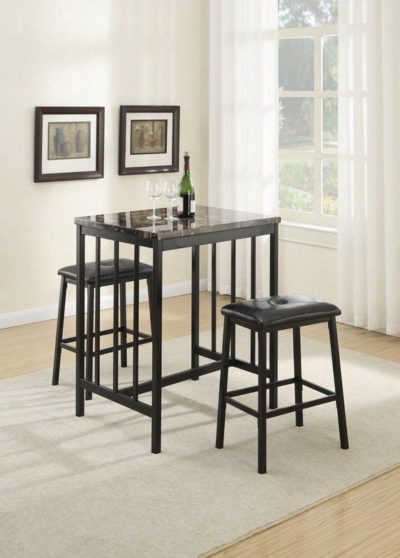 2019 Presson 3 Piece Counter Height Dining Set In  (View 1 of 20)