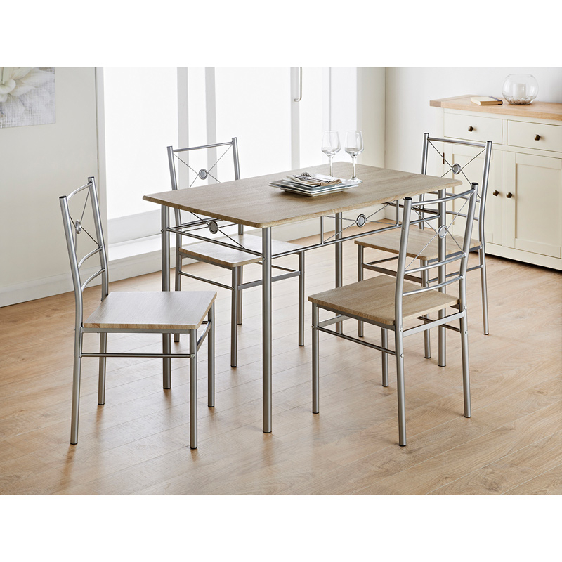 5 Piece Dining Sets Regarding Popular B&m Carolina 5 Piece Dining Set – 320106 (Photo 20 of 20)