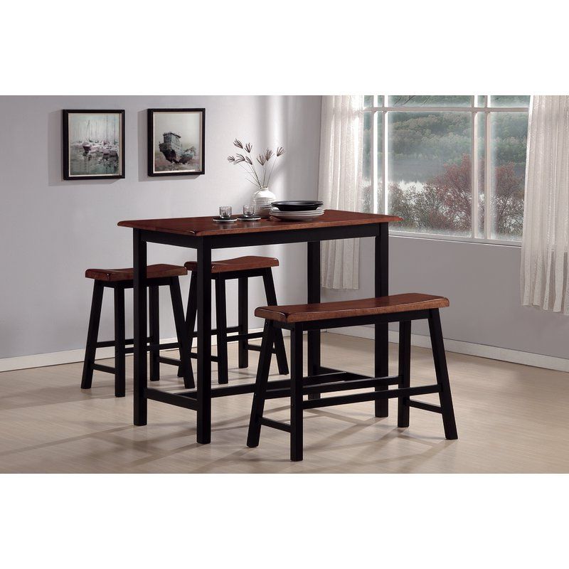 Current Red Barrel Studio Winsted 4 Piece Counter Height Dining Set Pertaining To Winsted 4 Piece Counter Height Dining Sets (View 3 of 20)