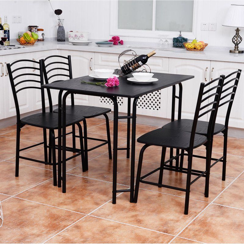 Ephraim 5 Piece Dining Sets Within Well Known Winston Porter Ephraim 5 Piece Dining Set & Reviews (View 2 of 20)