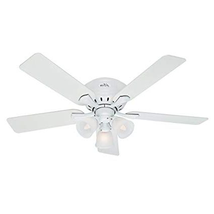 Fashionable Amazon: Hunter 53011, Reinert Ceiling Fan With Light, 52" Span In Reinert 5 Piece Dining Sets (View 16 of 20)