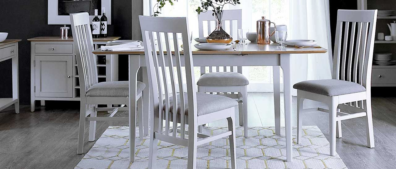 House Of Oak In Trendy Evellen 5 Piece Solid Wood Dining Sets (set Of 5) (View 18 of 20)