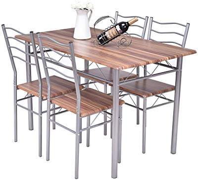 Kieffer 5 Piece Dining Sets With Preferred Amazon – Tms Mason 5 Piece Dining Set Finish: White – Table (View 19 of 20)