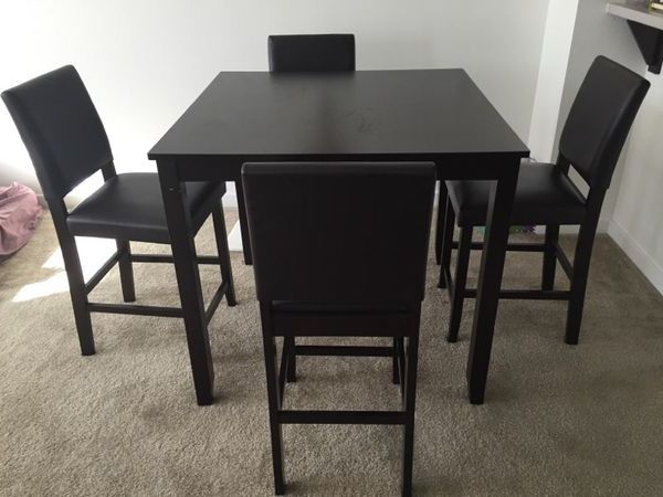 Most Current Jarrod 5 Piece Dining Sets For Jarrod 5 Piece Dining Counter Set Bought From Living Spaces For Sale (View 13 of 20)
