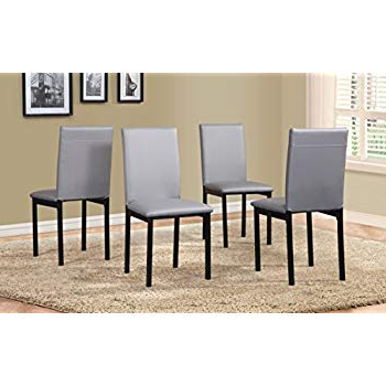 Preferred Amazon – Roundhill Furniture C007gy Noyes Faux Leather Metal Within Noyes 5 Piece Dining Sets (View 11 of 20)