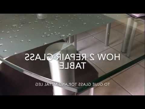 Presson 3 Piece Counter Height Dining Sets In Well Known Glass Dinning Table Repair – Youtube (View 14 of 20)