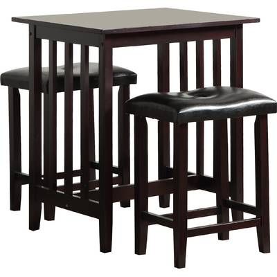 Tappahannock 3 Piece Counter Height Dining Sets Pertaining To Fashionable Fleur De Lis Living Tappahannock 3 Piece Counter Height Dining Set (View 13 of 20)