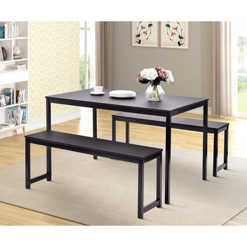 Wayfair Inside Fashionable Partin 3 Piece Dining Sets (View 4 of 20)