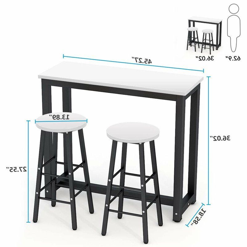 Wayfair Intended For 2020 Northwoods 3 Piece Dining Sets (View 3 of 20)