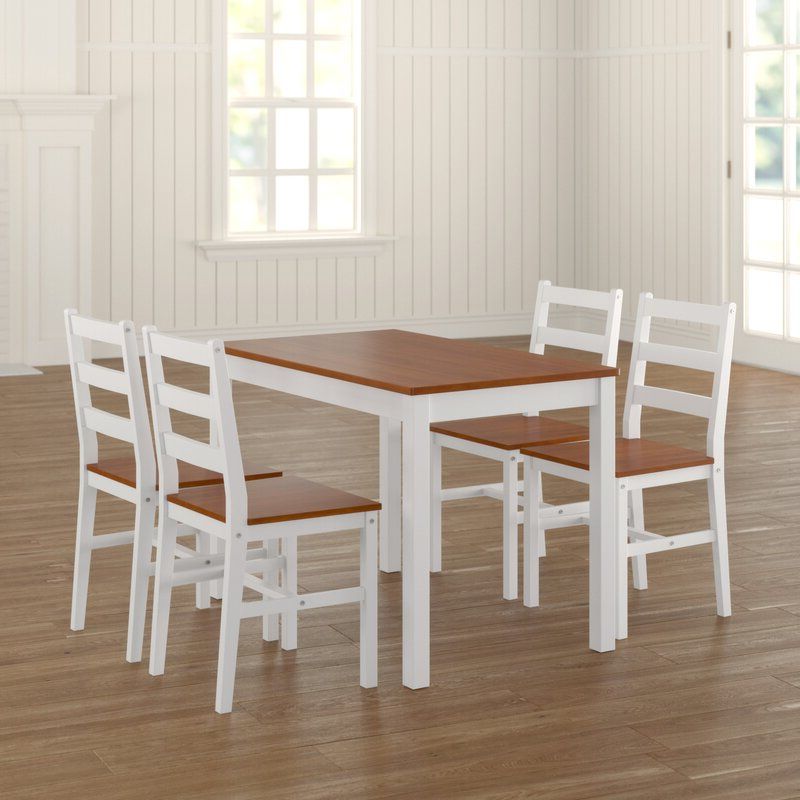 Wayfair With Yedinak 5 Piece Solid Wood Dining Sets (View 1 of 20)