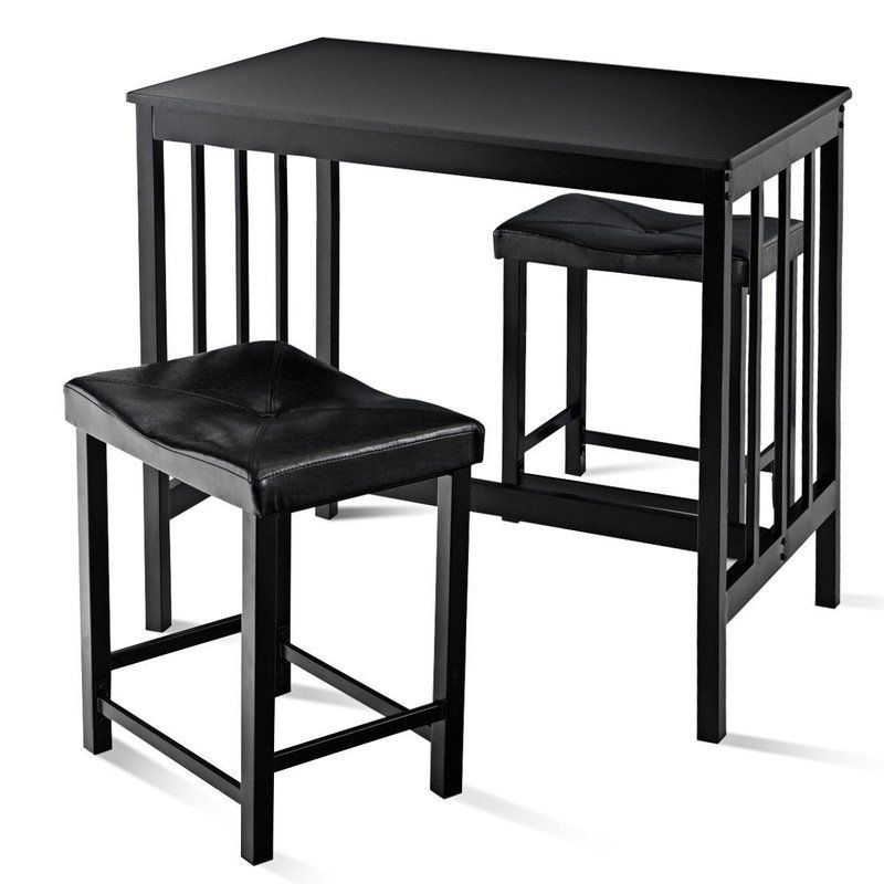 Wayfair Within Miskell 3 Piece Dining Sets (View 1 of 20)